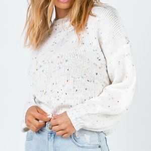 Princess Polly Kumari Jumper in Cream Multi | XS/S